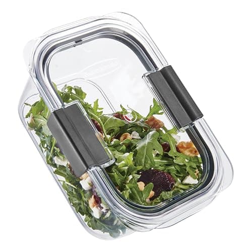 Rubbermaid Brilliance BPA Free Airtight Food Storage Containers with Lids, Set of 4 (4.7 Cup) Ideal for Lunch, Meal Prep, and Leftovers thumbnail 4
