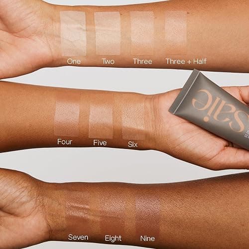 Saie Slip Tint Tinted Moisturizer with SPF 35 - Light Coverage, Glowy Skin Tint & Mineral Sunscreen for Face with Hydrating Hyaluronic Acid - Summer Makeup Essential - Shade Nine (1.35 oz) thumbnail 7
