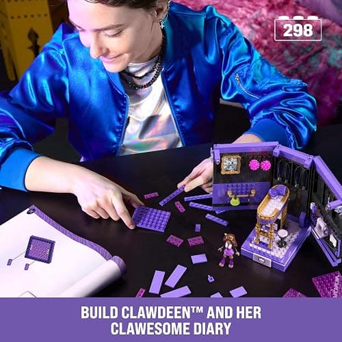 MEGA Monster High Action Figure Building Set Clawdeen's Boo-k Den with 299 Pieces, Book Nook for Collectors thumbnail 2