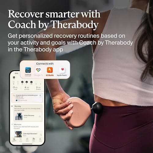 TheraGun Mini (3rd Generation) by Therabody – Ultra-Portable Massage Gun and Travel Essential for Fast, Effective Pain and Tension Relief Anywhere (Desert Rose) thumbnail 7