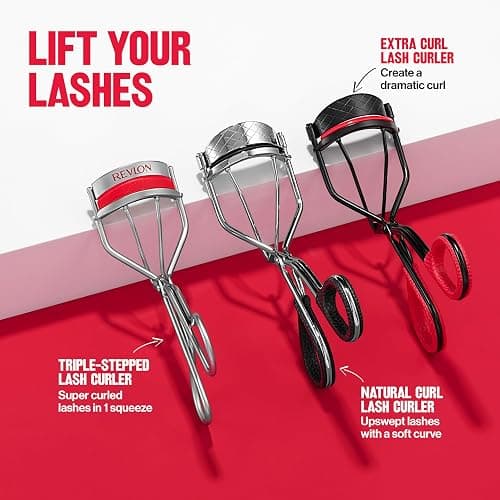 Revlon Natural Curl Lash Curler, Gives a Natural Eyelash Lift, with Finger Grips for a Non Slip Grip, Easy to Use, 1 Count thumbnail 10