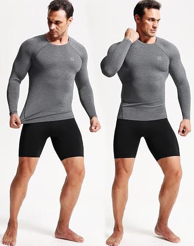 NELEUS Men's 3 Pack Athletic Compression Shirt Running Shirts thumbnail 5