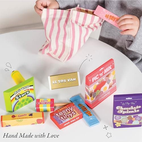 Le Toy Van - Pretend Play Wooden Candy Play Food Set | Kids Role Play Wooden Food Toy | Great As a Gift - Suitable for 2 Years + (TV335) thumbnail 8
