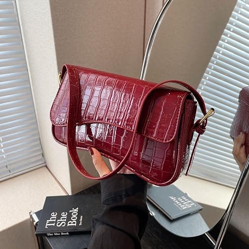 PU Leather Tote Bag for Women with 2 Removable Straps and Zipper Closure thumbnail 2
