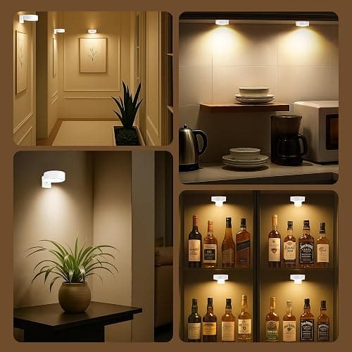 3Pcs Picture Light Battery Operated, Wireless Led Painting Light with Remote Dimmable and Timer, 3 Lighting Modes Art Display Light for Picture Frame Artworking Portrait, Wall Decorative Puck Lights thumbnail 10