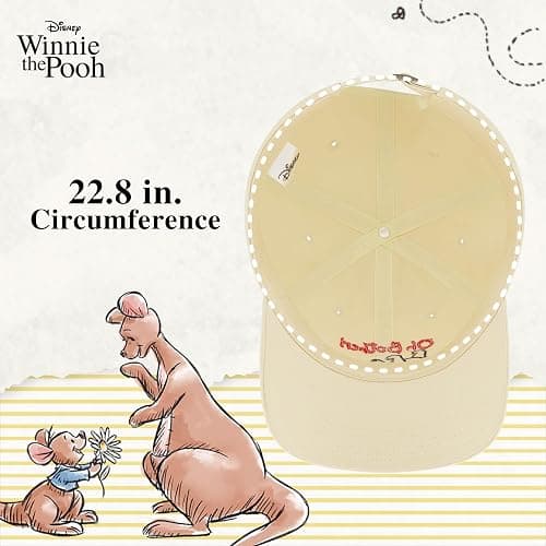 Disney Winnie The Pooh Dad Hat, Adjustable Cotton Baseball Cap with Curved Brim thumbnail 5