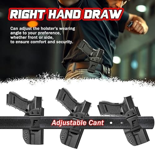 G19 Holster, IWB KYDEX Holster, Boosteady Concealed Carry Holster Compatible with Glock 19,19X,17,26,32,44,45 Gen (1-5) Pistol Right Hand Draw | Adjustable Cant&Tension | Comfortable thumbnail 5