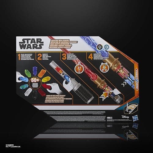 STAR WARS Power Crystal Lightsaber, 7 Colors & 10 Crystals, 50+ Color-Changing Combinations, Lights & Sounds, Toys for Boys & Girls, Kids, Ages 4+ thumbnail 17