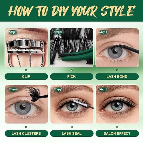 Lash Clusters 96pcs Individual Lashes Y02 D Curl 10-18MIX Cluster Lashes KEYYOU Volume Wispy Lash Extension Soft&Comfortable Easy DIY at Home(Y02,D-10-18MIX) thumbnail 8