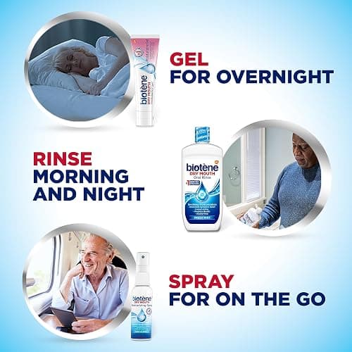 Biotene Dry Mouth Management Oral Rinse, Dry Mouth Spray and Moisturizing Gel - 1 Kit thumbnail 4