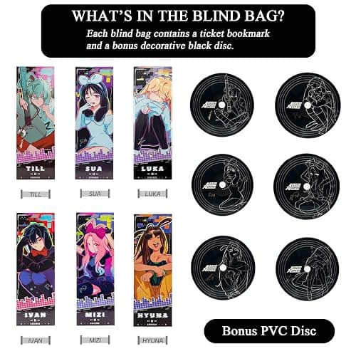 YJacuing Alien Stage Rabbit Series Blind Box Ticket Bookmark (Single Pack) | Official, Anime, ALNST, Merch, with Bonus Black PVC Disc thumbnail 4