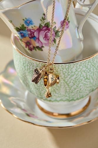 Alex and Ani 'Spill the Tea' Cup Charm Pendant Necklaces thumbnail 7