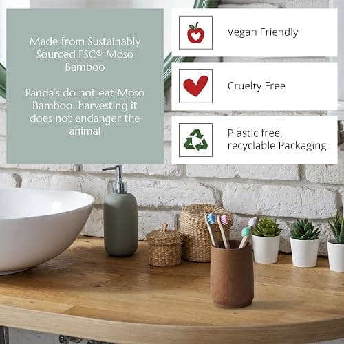 Wild & Stone Organic Baby Bamboo Toothbrushes | 4 Pack | Soft Bristles | 100% Compostable Handle | BPA Free | Vegan Baby Toothbrushes (Multicolour) thumbnail 4