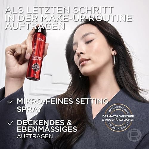 L'Oréal Paris Infaillible 3-second Setting Mist XL, Zum Fixieren von Make up, Transferfest in 3 Sekunden, Fixier-Spray für bis zu 36 Stunden Halt, 150 ml thumbnail 4
