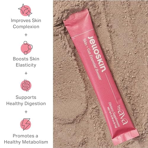 byAVA Skin and Gut Prebiotic Booster Powder, L-Glutamine 1500mg, 30ct | Camu Camu Vitamin C, Zinc + Niacinamide for glow; spirulina, goji & maqui berry superfoods; vegan, no added sugar thumbnail 2