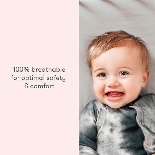 Newton Baby Fitted Single Layer Crib Sheet (2-Pack) - Ultra Breathable and Soft, Organic Cotton, Fits All Standard Cribs, Pink thumbnail 3