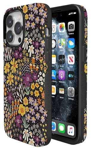 Casely iPhone 14 Pro Case | Falling for You | Plum Floral | Compatible with MagSafe | Bold Protective Design thumbnail 4