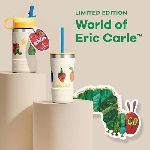 Hydro Flask Water Bottle and Tumbler Bundle Set for School - Stainless Steel and Insulated with Straw Cap - 12 Oz World of Eric Carle™ Fruit thumbnail 3
