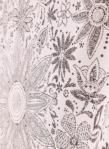 Neasow Bohemian Tapestry Wall Hanging, Beige White Floral Tapestry with Dotted Daisy Medallion Print Bedroom Boho Hippie Home Decor, 36×48 inches thumbnail 4