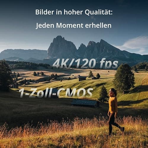 DJI Osmo Pocket 3 Kreativ Combo, vlog kamera 4K mit 1-Zoll-CMOS und 4K/120 fps Video, 3-Achsen-Stabilisierung, digital kamera, schnelles Scharfstellen, inkl. Mikrofon für klaren Ton, YouTube thumbnail 2