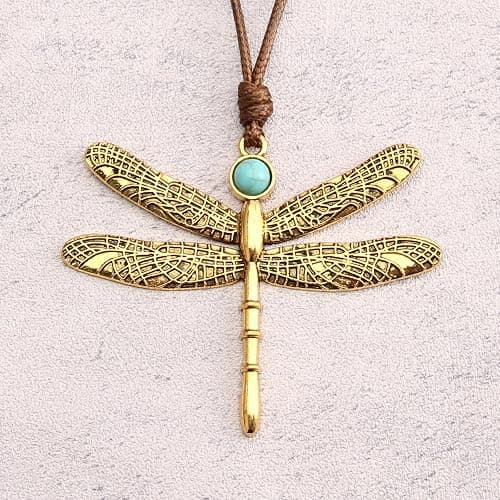 Bjesinmo Boho Necklaces for Women Long Wooden Pendant Vintage Necklace | Bohemian Long Necklaces Chunky Boho Pendant Necklace for Women Sweater Chain Necklace Handmade Statement Hippie Jewelry thumbnail 4