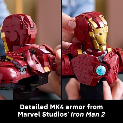 LEGO Marvel Iron Man MK4 Bust - Building Kit for Adults, Ages 18+ - Includes Iron Man Minifigure - Collectible Model for Super Hero Fans - Gift for Men and Women - 76327 thumbnail 6