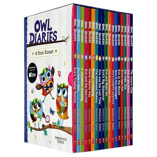 Owl Diaries Collection 1-18 Books Box Set By Rebecca Elliott (Eva's Treetop Festival, Eva Sees a Ghost, A Woodland Wedding, Eva and the New Owl, Warm Hearts Day, Baxter Is Missing & More) - Image 1