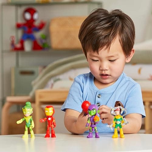 Spidey and his Amazing Friends Hasbro Marvel, Friends & Foes Pack, 5 Action Figures, 4-Inch, Preschool Super Hero Toys for Kids Ages 3 and Up (Amazon Exclusive) thumbnail 4