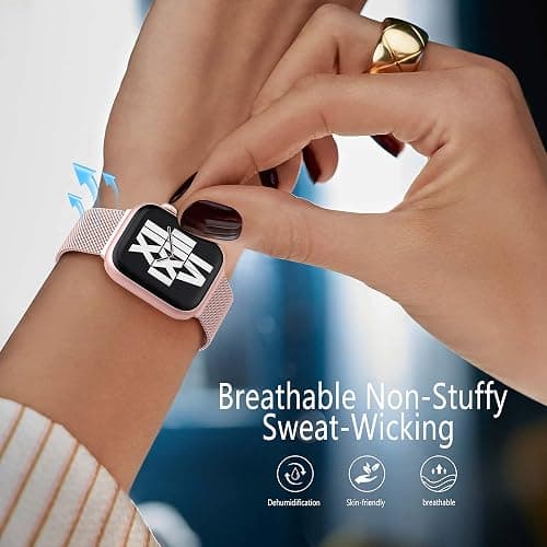 Zedoli Metal Band Compatible with Apple Watch Band 40mm 38mm 41mm 45mm 44mm 42mm 46mm for Women Men, Stainless Steel Milanese Mesh Loop Magnetic Wristbands for iWatch Series 11 10 9 8 7 6 5 4 3 2 1 SE thumbnail 6
