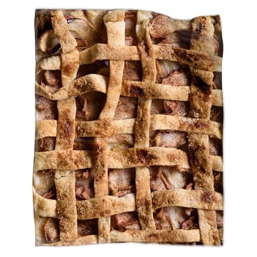 Anydia Apple Pie Blanket Gifts for Lover 40 x 50 Inch for Kid,Apple Pie Fannel Fleece Throw Blanket Super Soft Throws Blanket for Bed Couch Sofa - Image 1
