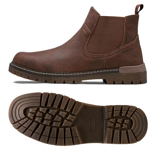Jousen Chelsea Boots Casual Slip On Ankle Waterproof Mens Boots thumbnail 4