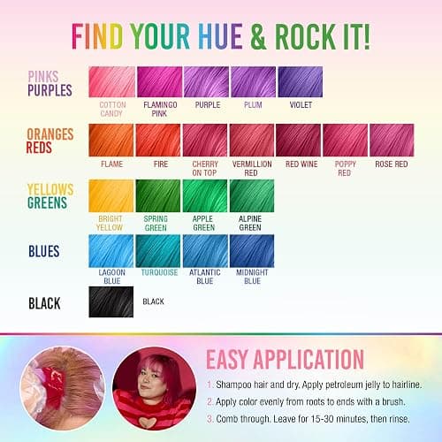 Punky Cotton Candy Semi Permanent Hair Color - Vegan & Cruelty-Free Conditioning Hair Dye, Lasts Up to 35 Washes, 3.5 fl oz thumbnail 6