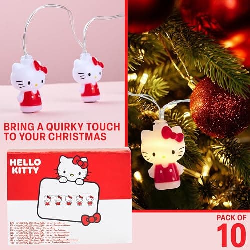 Hello Kitty Sanrio LED Lights for Bedroom String Fairy Lights for Girls Teens Kawaii Room Decor Indoor Anime Dorm Accessories Gifts for Her thumbnail 5