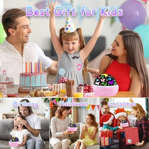 Butterfly Decorations Toddler Toys for 3-8 Year Old Girls, 16 Colors Star Projector Butterfly Night Light, Butterflies Party Room Decor, Christmas Easter Birthday Kids Toys Gifts for Girls Age 5-12 thumbnail 7