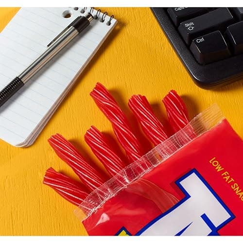 TWIZZLERS PULL 'N' PEEL Cherry Flavored Licorice Style, Chewy Candy Big Bag, 28 oz thumbnail 5