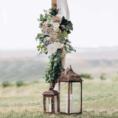 YZXZM Artificial Flowers Combo Box, Fake Silk Foam Flower Mix with Wire Stem, DIY Wedding Bridal Bouquet Shower Party Home Décor (30-40 Pieces) (Dusty Green) thumbnail 4