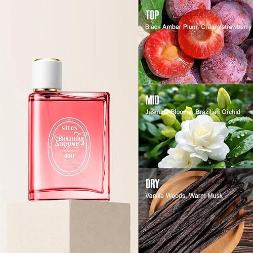 Sttes Perfume 400# (June Flower Fruit) - Eau de Perfume 100ml (3.4fl oz) Flower Fruit Gourmet Tune (Vanilla + Plum + Jasmine + Woody Tone) thumbnail 2