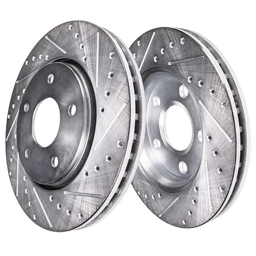 Detroit Axle - Brake Kit for 2016 Honda Accord [Sport], Drilled Slotted Disc Brake Rotors Ceramic Brakes Pads Replacement : 12.28" inch Front and 11.10" inch Rear Rotor thumbnail 8