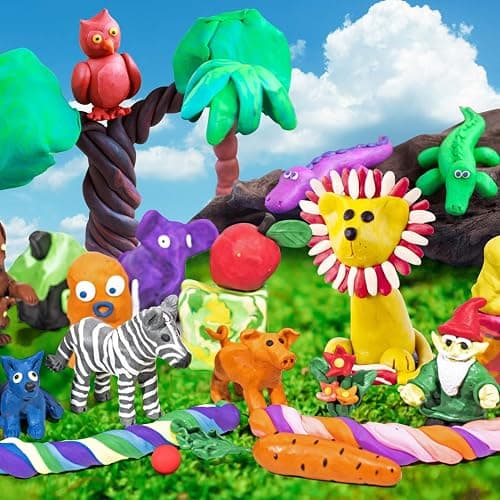 ESSENSON Magic Clay - Air Dry Clay 24 Colors, Modeling Clay for Kids with Tools, Toys Gifts for Age 3 4 5 6 7 8+ Years Old Boys Girls Kids thumbnail 2