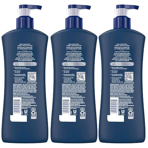 Vaseline Men's Healing Moisture Hand & Body Lotion For Dry or Cracked Skin Fast Absorbing Non-Greasy Lotion for Men 20.3 oz, Pack of 3 thumbnail 3