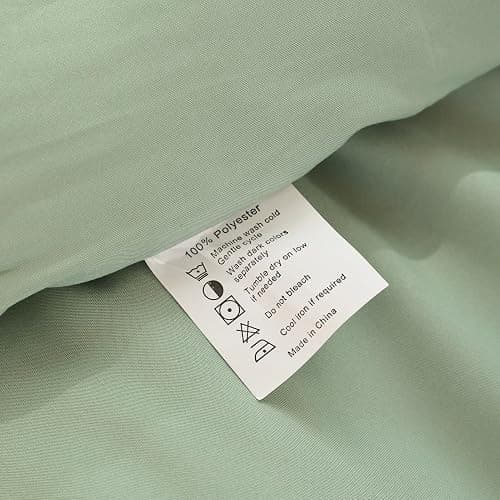 ROSGONIA Sage Green Twin/Twin XL Comforter Set for College Girls Boys, 1 Sage Comforter & 1 Pillowcase, Lightweight Kids Comforter Sets Dorm Bedding thumbnail 8