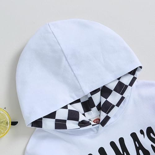 Socutebabe Baby Boy Fall Clothes Long Sleeve Pullover Checkerboard Hoodie Romper Sweatshirt Mama Boy Outfits Sweater Jumpsuit thumbnail 5