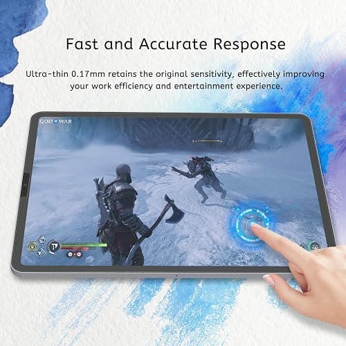 MOBDIK 2 Pack Paperfeel Screen Protector Compatible with iPad Pro 11 (2022&2021&2020&2018)/ iPad Air 5th & Air 4th Generation(10.9 Inch), Crafted for Natural Writing, Anti Glare, Easy Installation thumbnail 6