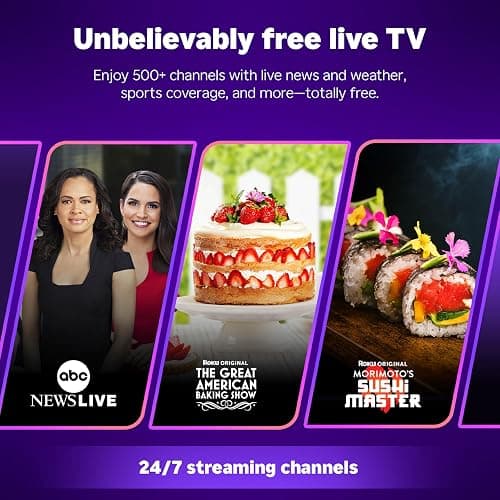 Roku Streaming Stick Plus 2025 - 4K & HDR Roku Streaming Device for TV with Voice Remote - Free & Live TV thumbnail 9