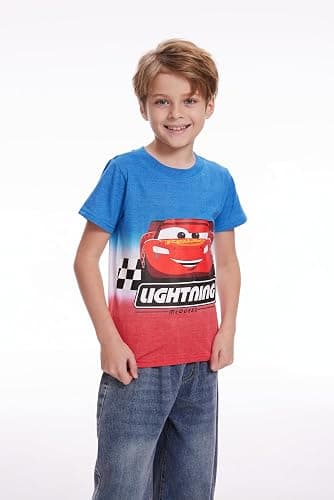 Disney Cars Boys 3 Pack Short Sleeve T-Shirt for Toddler and Big Kids thumbnail 3