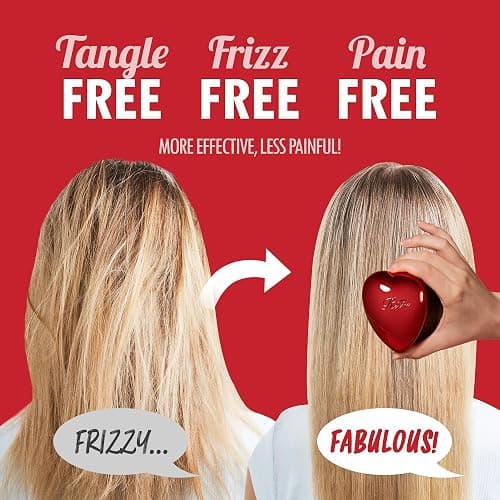 ReFa HEART BRUSH ROSE GOLD | Heart Shaped Detangling Brush for Women | Small Hair Brush for Thick Hair | Hair Detangler Brush Travel thumbnail 4