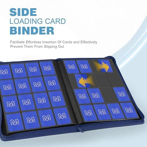 Premium Card Binder 16 Pocket,Trading Card Binder Holds up to 1000+Cards Sturdy Card Collection Album, Card Holder Folders for MTG, TCG, Game Cards & Sports Cards thumbnail 4