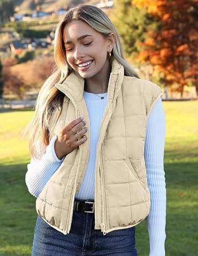 Zeagoo Womens Puffer Vest Ladies Sleeveless Zip Up Outerwear | Lightweight Down Warm all Winter Jackets Coats 2026 thumbnail 2