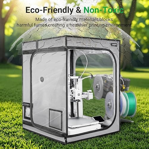3D Printer Enclosure for Bambu Lab A1/A1 Mini-Large Fireproof&Dustproof 3D Printer Cover with Constant Temperature Control, Noise Reduction and LED Light for Home/Office DIY 3D Printing,520x600x700mm thumbnail 9