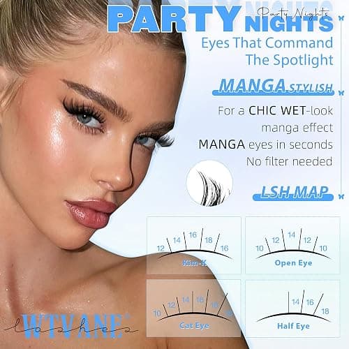 Flora Lash Clusters Kit Wispy Eyelash Clusters 10-18mm DIY Lash Extension Kit D-Curl Individual Lashes Eyelash Extension Kit with Thin Band Lashes Cluster Lash Bond and Seal Lash Tweezers by WTVANE thumbnail 4